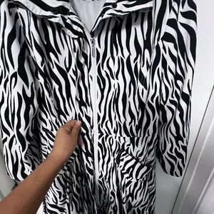 D&Y Zebra Pattern Utility Jacket